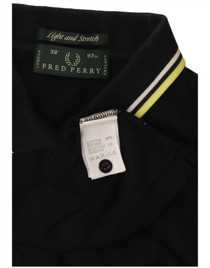 Polo da uomo FRED PERRY piccola in cotone nero