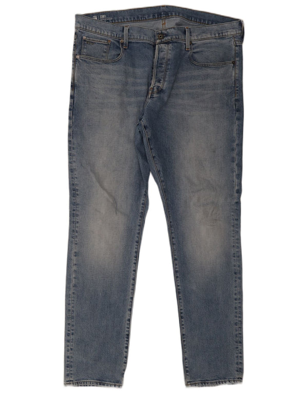 Jeans affusolati regolari da uomo G-Star W40 L34 cotone blu