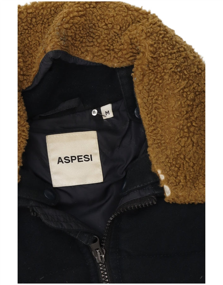 Giacca imbottita da uomo Aspesi UK 38 cotone medio blu navy