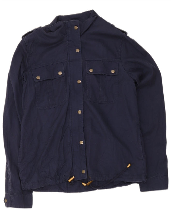Giacca militare da donna Fat Face UK 10 Small Lyocell blu navy