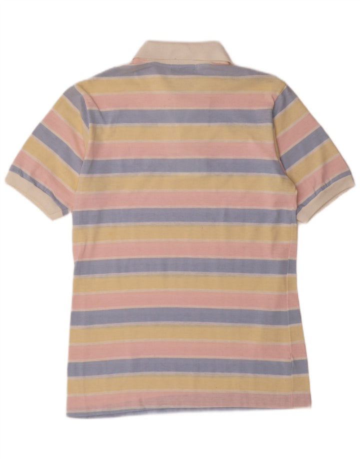 Polo da uomo WRANGLER in poliestere a righe multicolori medie