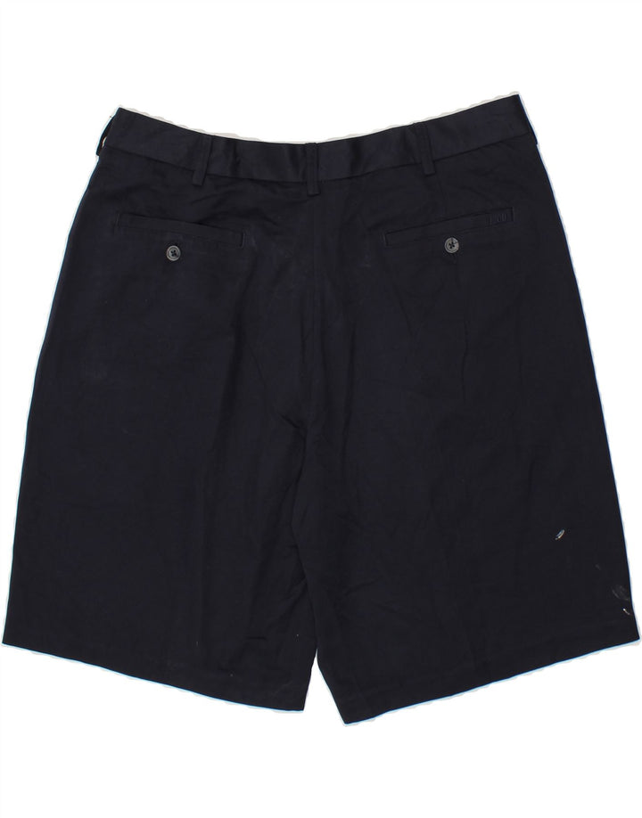 IZOD Mens Pegged Chino Shorts W36 Large Navy Blue Polyester Vintage Izod and Second-Hand Izod from Messina Hembry 