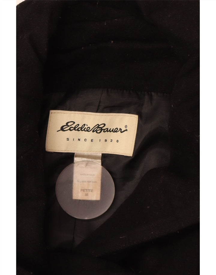 Cappotto da marinaio Petite da donna Eddie Bauer UK 14 Lana nera media