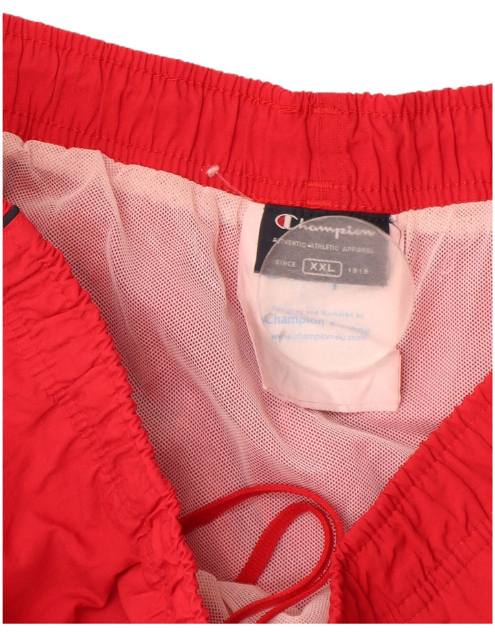 Pantaloncini da bagno da uomo Champion 2XL Rosso Poliammide
