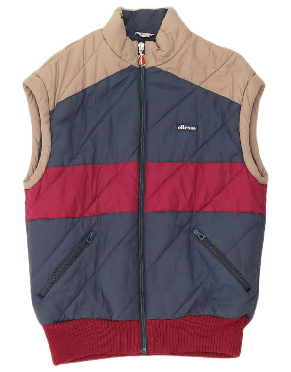 Gilet imbottito da uomo Ellesse IT 48 Cotone color block blu medio