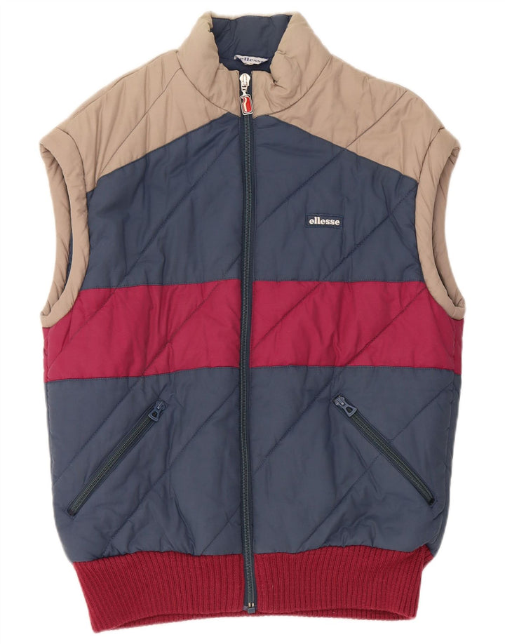 Gilet imbottito da uomo Ellesse IT 48 Cotone color block blu medio
