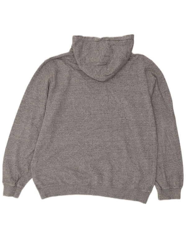 Felpa con cappuccio grafica da uomo Champion 2XL cotone grigio
