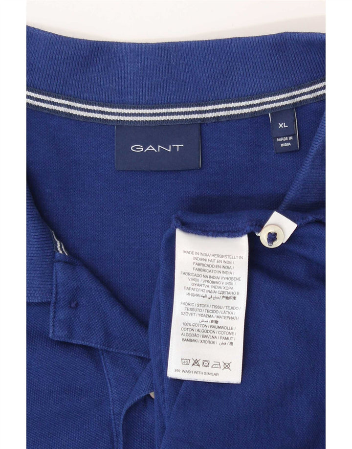 Polo da uomo Gant XL in cotone blu