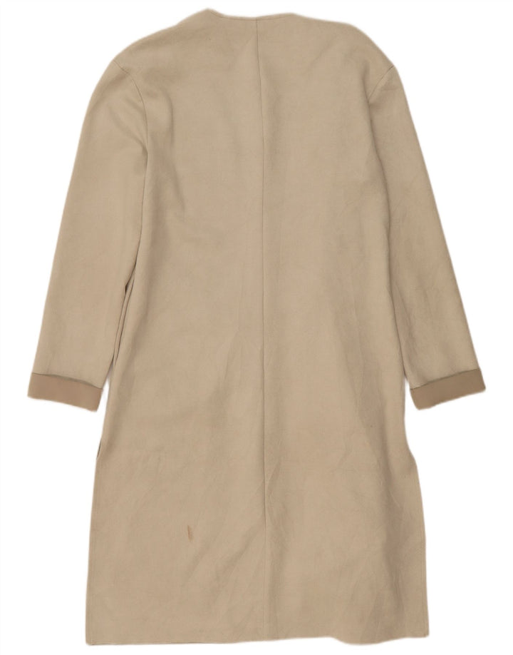 Cappotto oversize aperto da donna Zara UK 6 XS Poliestere beige