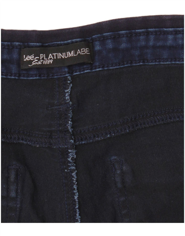 Pantaloncini cargo da uomo in denim con etichetta platino LEE W32 blu navy medio