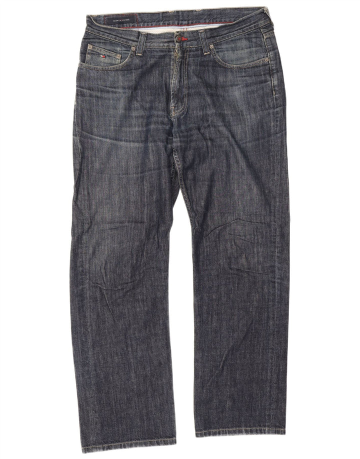 Jeans dritti da uomo Tommy Hilfiger W36 L32 cotone blu