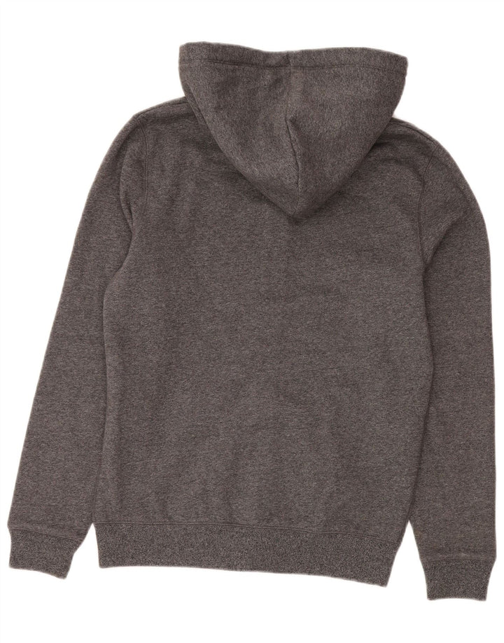 Maglione con cappuccio e zip da uomo Jack Wills in cotone screziato grigio medio