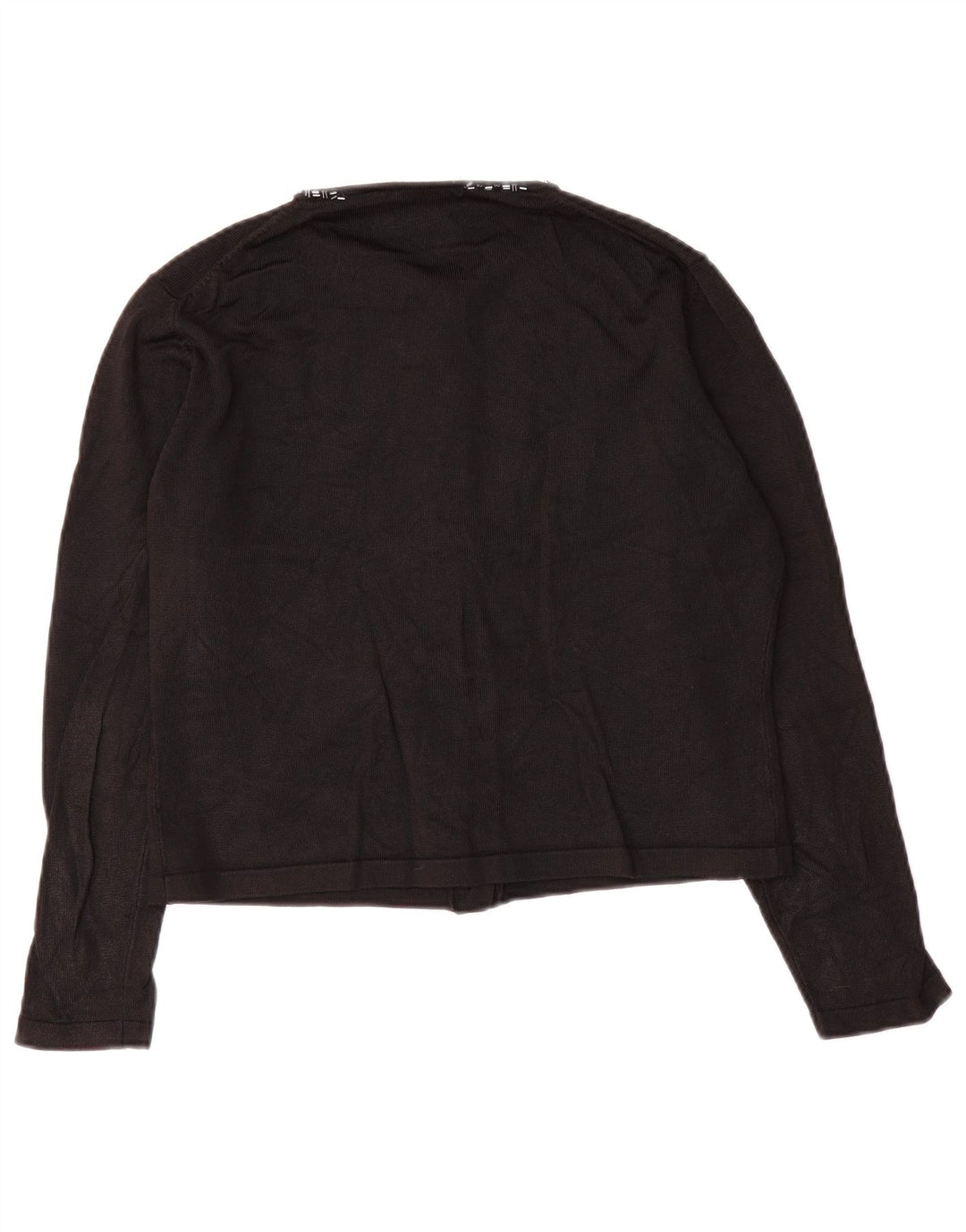 Maglione cardigan corto da donna Marks & Spencer UK 12 medio nero