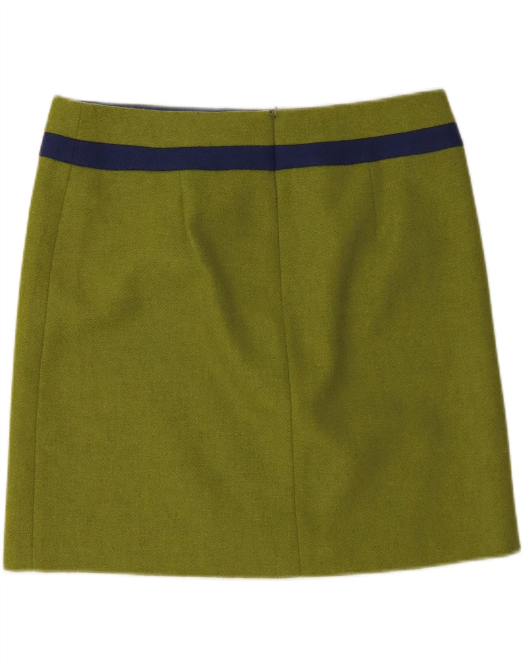 Gonna dritta da donna Boden UK 16 grande W34 lana verde