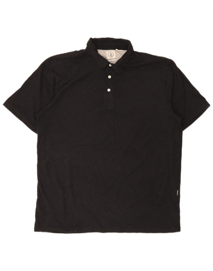Polo da uomo Volcom XL in cotone nero