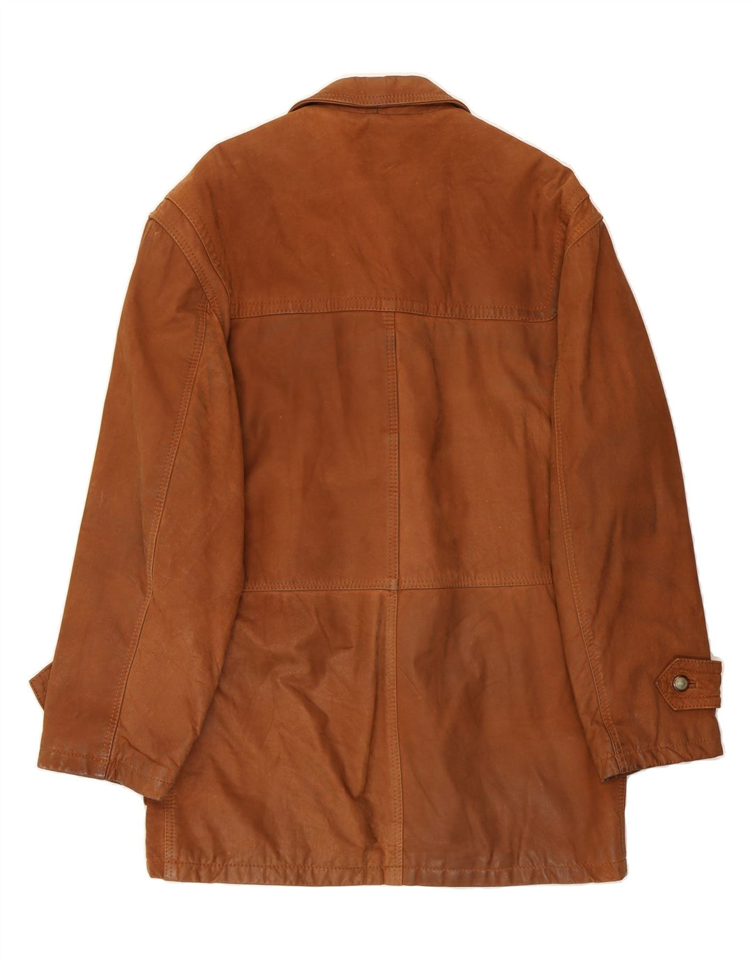 VINTAGE Mens Leather Coat IT 50 Large Brown Vintage Vintage and Second-Hand Vintage from Messina Hembry 