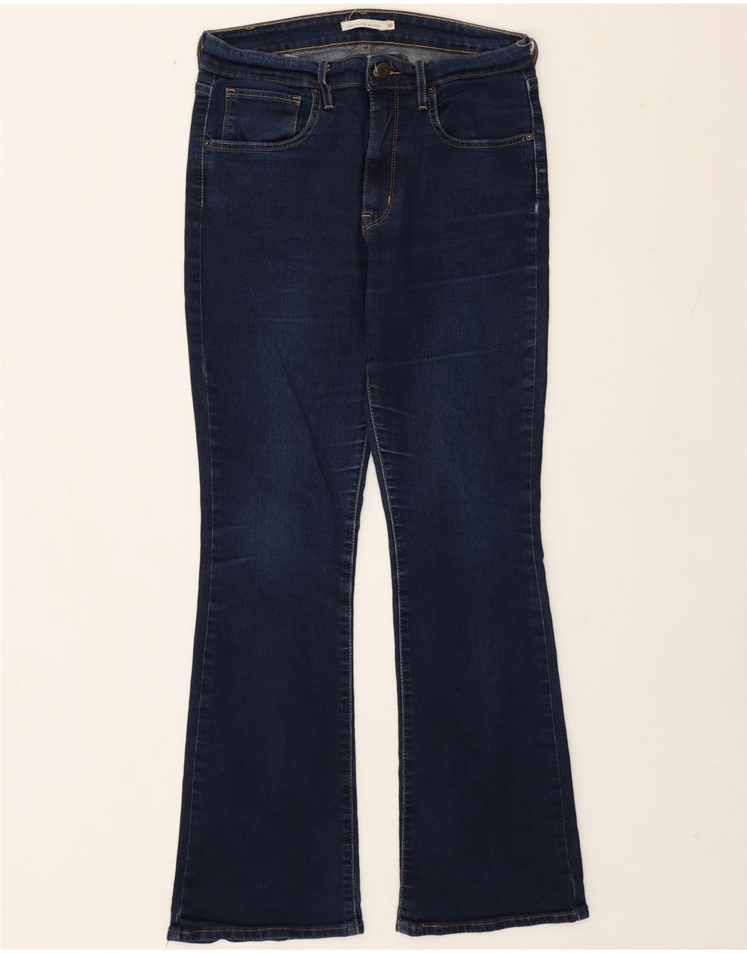 Jeans Levi's da donna 720 bootcut a vita alta W30 L30 cotone blu navy