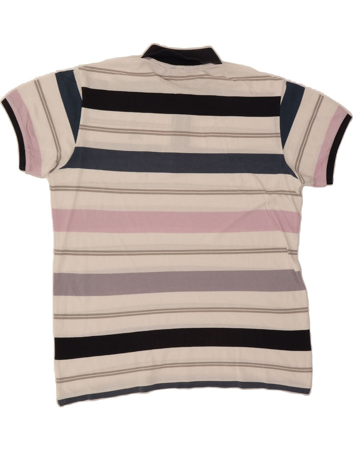 KAPPA Mens Polo Shirt 2XL Multicoloured Striped Cotton Vintage Kappa and Second-Hand Kappa from Messina Hembry 