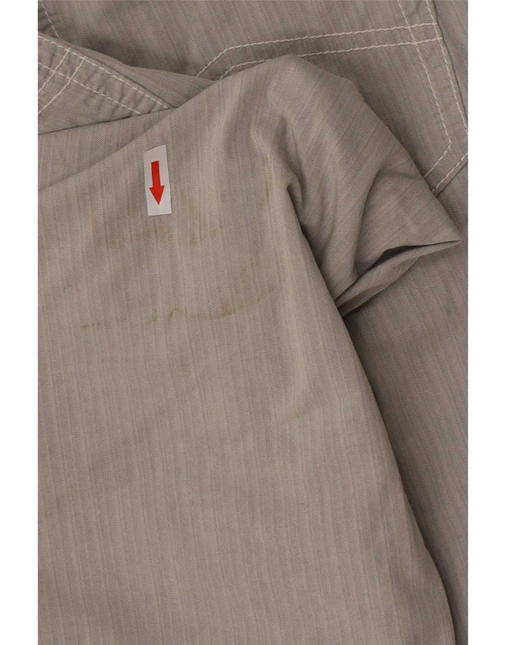Pantaloni casual regolari da uomo Marlboro Classics W34 L27 cotone a righe grigie
