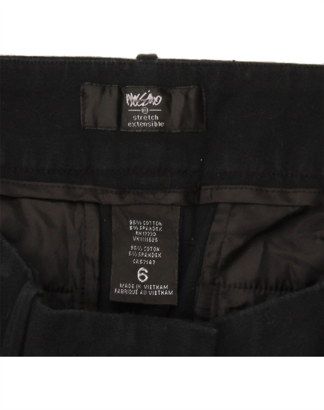 MOSSIMO Womens Slim Casual Trousers US 6 Medium W30 L32 Black Cotton Vintage Mossimo and Second-Hand Mossimo from Messina Hembry 