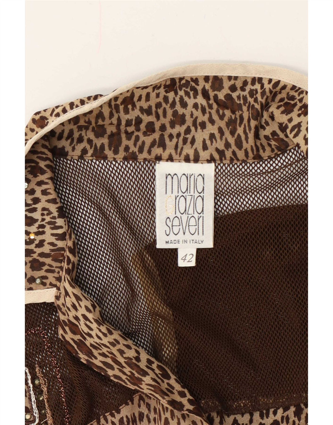 Camicia a maniche corte da donna Maria Grazia Severi IT 42 Marrone medio
