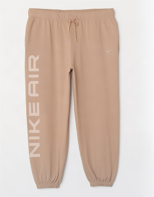 Pantaloni da tuta con grafica Nike da donna Pantaloni da jogging UK 18 XL Cotone beige