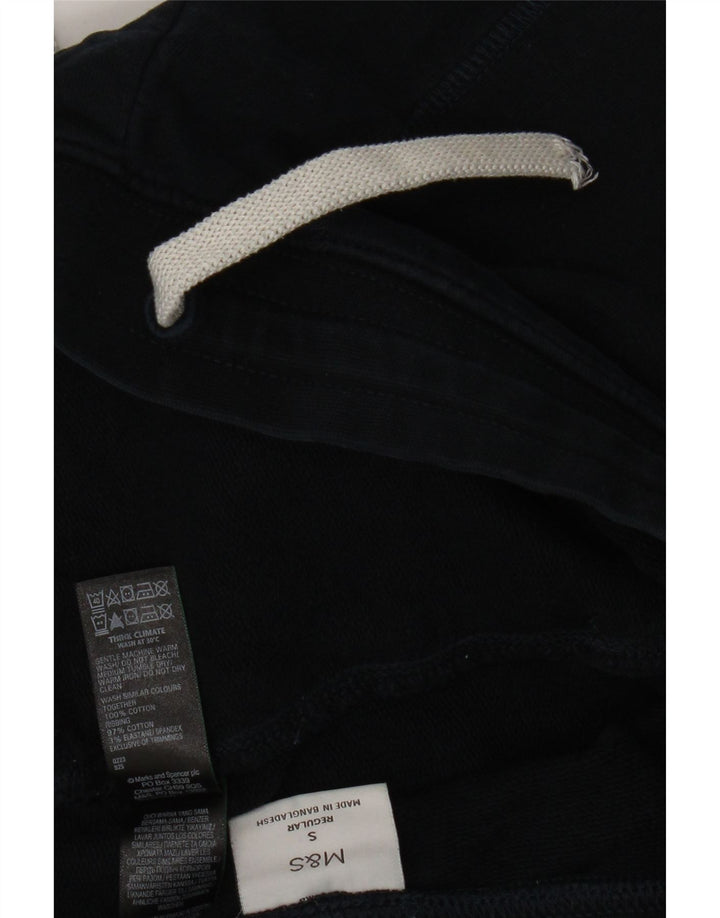 Pantaloni da tuta da uomo Marks & Spencer piccoli in cotone blu navy
