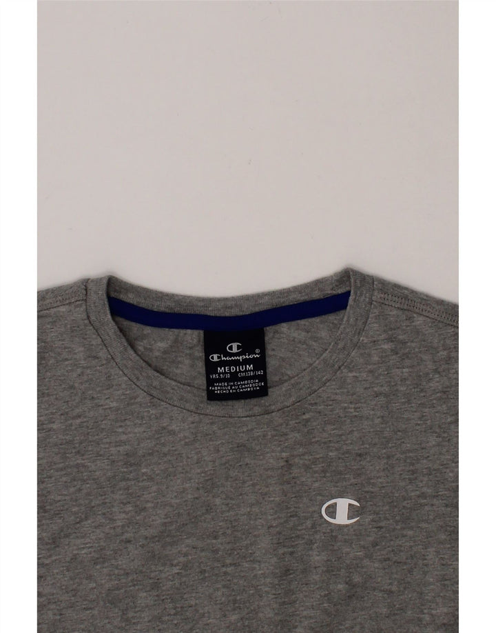 CHAMPION Boys T-Shirt Top 9-10 Years Medium Grey Vintage Champion and Second-Hand Champion from Messina Hembry 