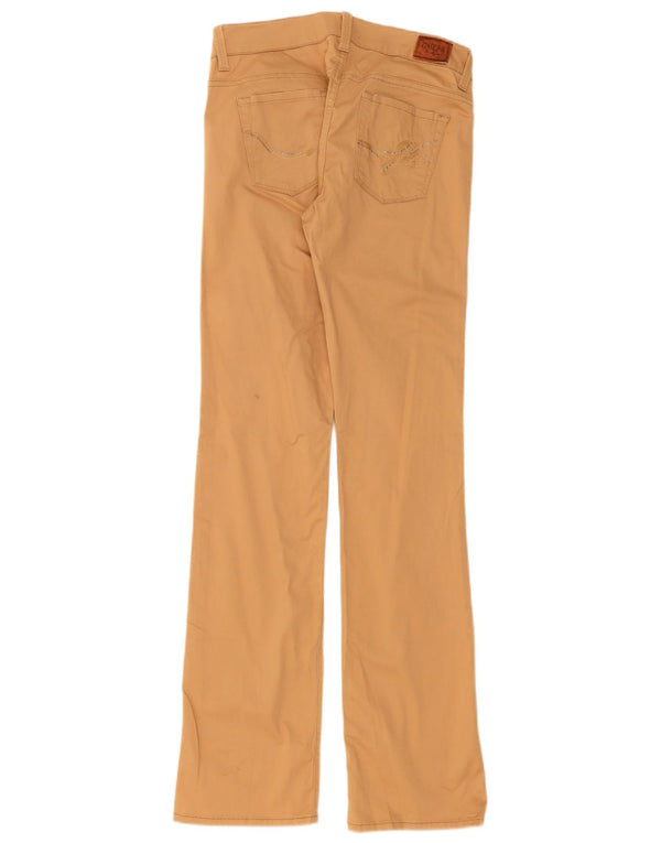 Pantaloni casual dritti Guess Starlet da donna W28 L34 in cotone beige
