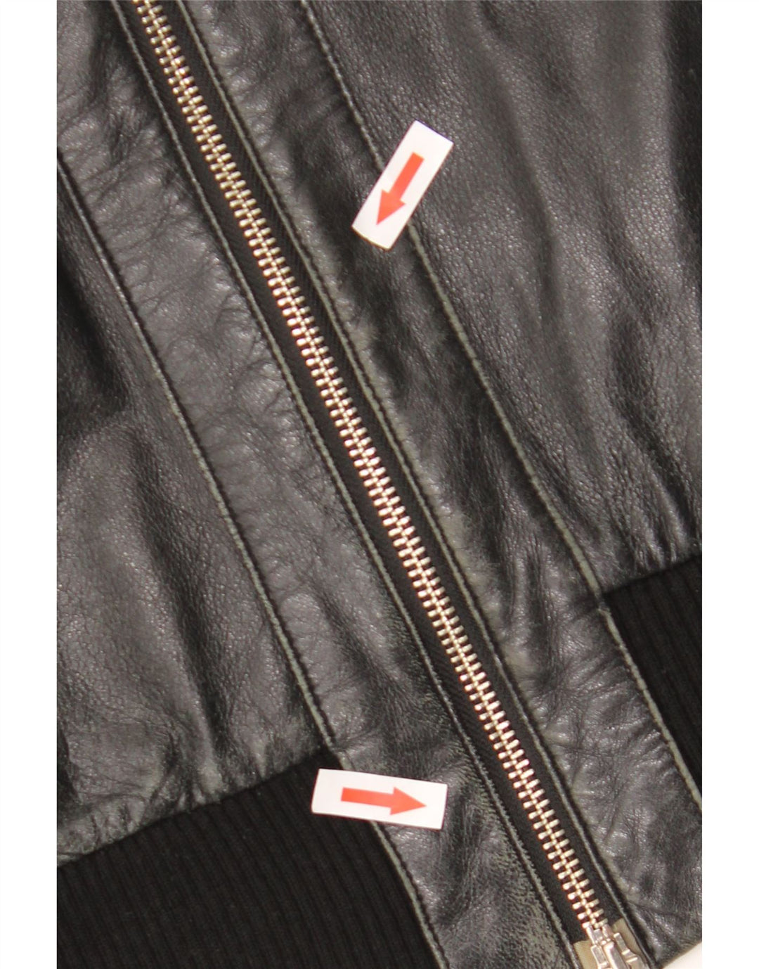 Giacca in pelle corta da donna Sasch UK 14 media nera