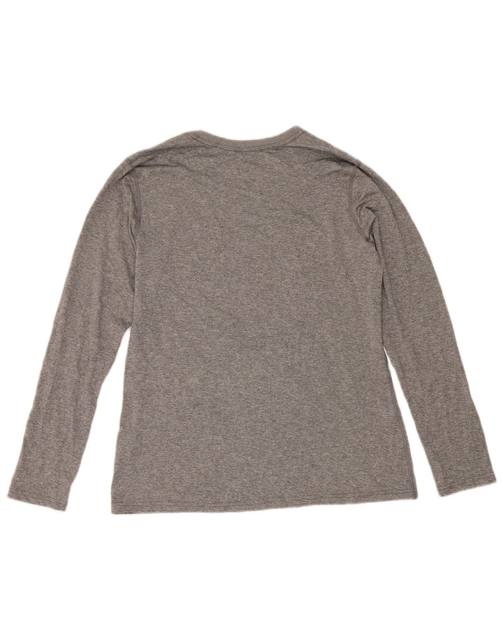 Nike Zionsville Eagles Graphic Top da uomo a maniche lunghe grigio medio chiazzato