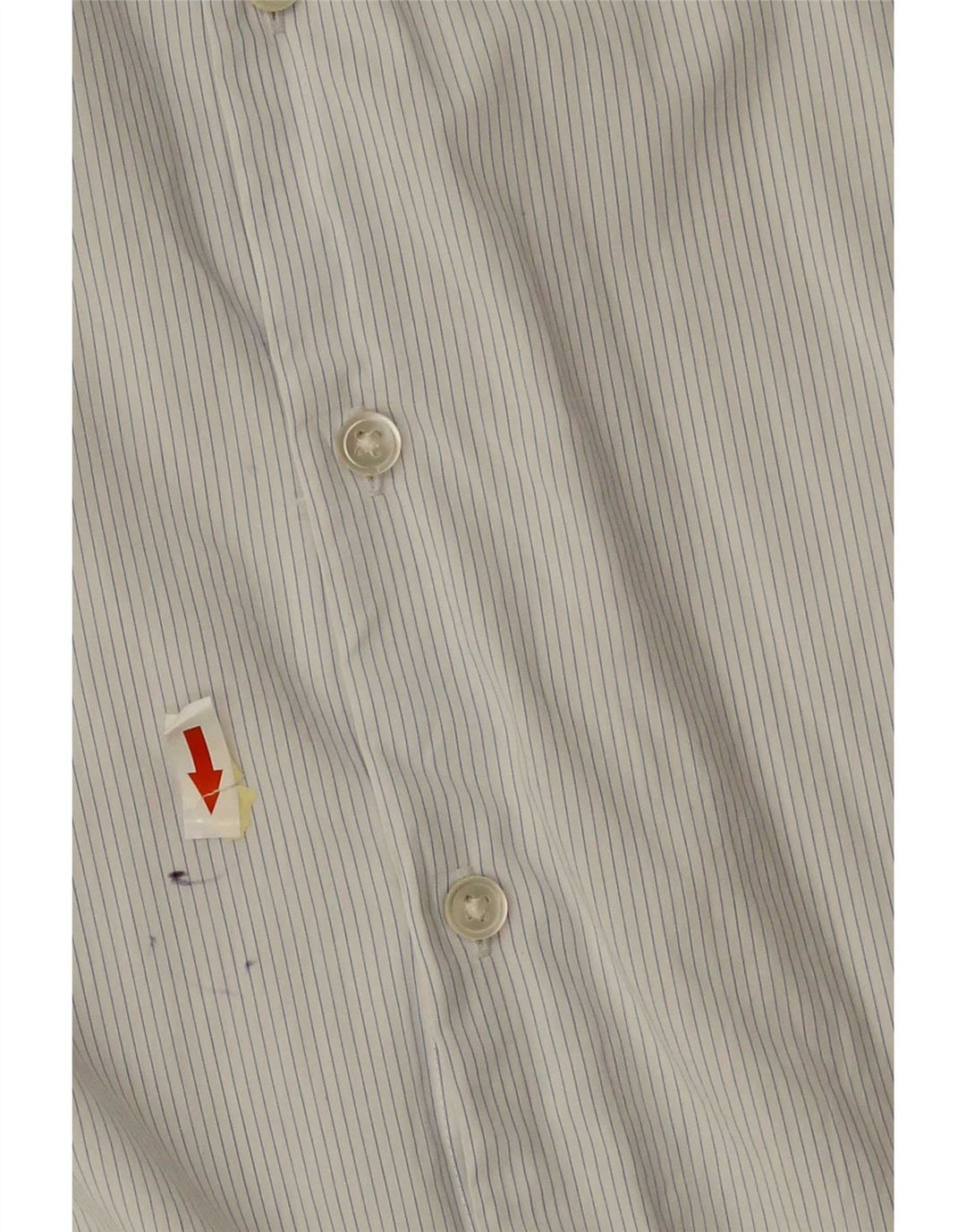 Camicia Reiss da uomo vestibilità regolare piccola in cotone gessato bianco