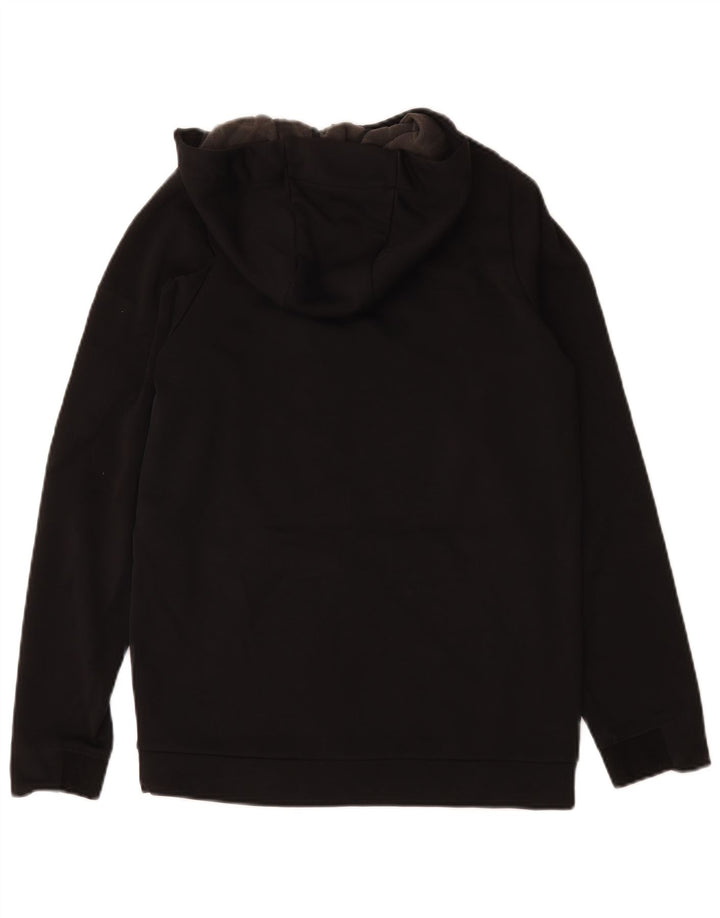 Felpa con cappuccio e zip Nike da uomo piccola in poliestere nero