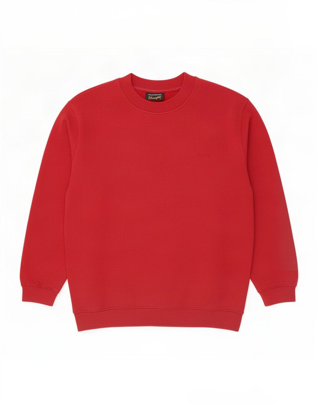 Felpa da uomo Wrangler maglione grande in cotone rosso