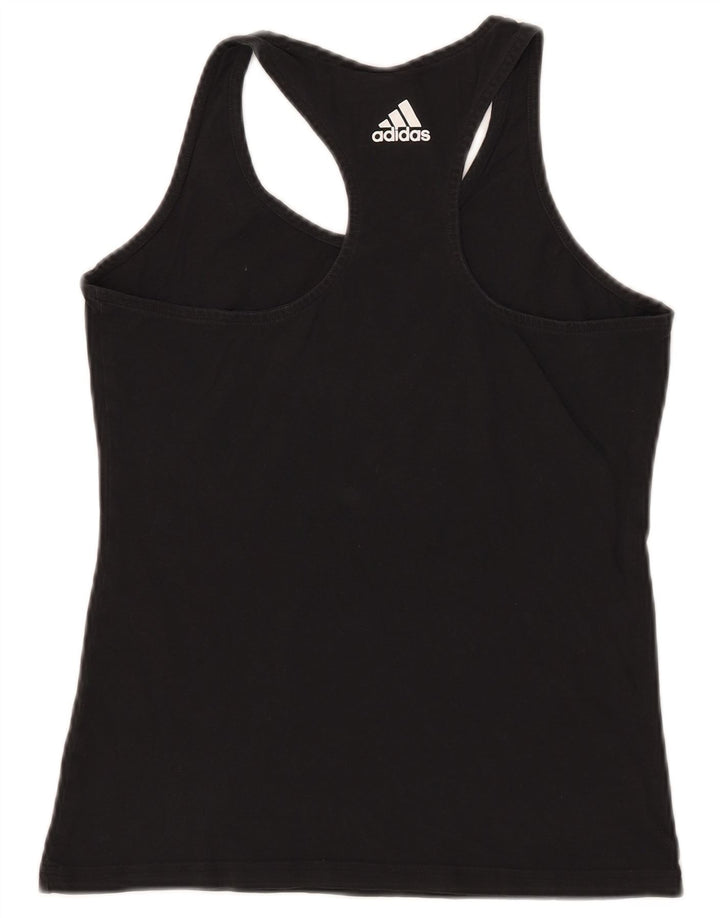 Canotta grafica da donna Adidas UK 8 piccola nera