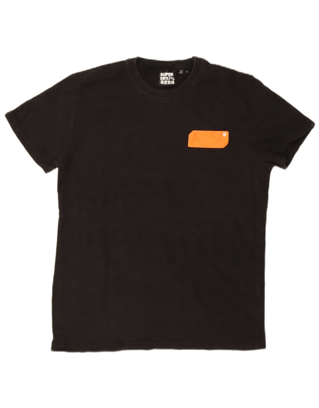 T-shirt da uomo Superdry Top grande in poliestere nero