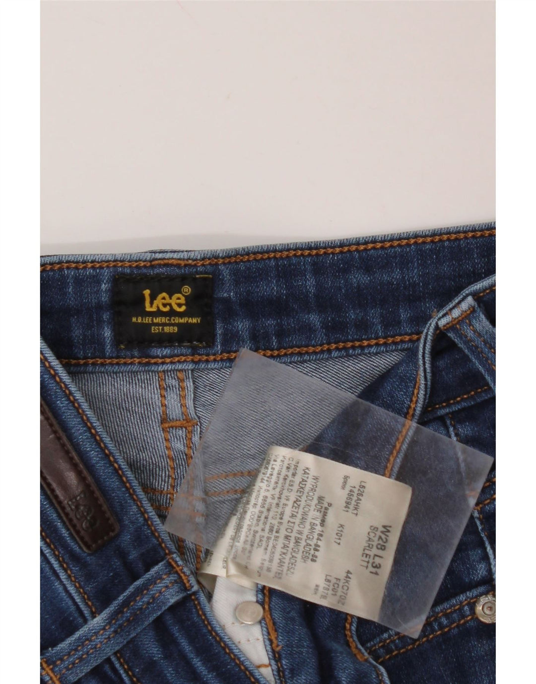 Jeans skinny Scarlett da donna LEE W28 L29 cotone blu