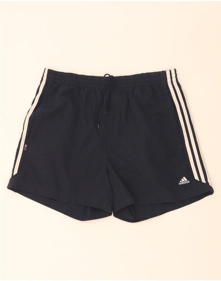 Pantaloncini sportivi da uomo Adidas Large blu navy in poliestere