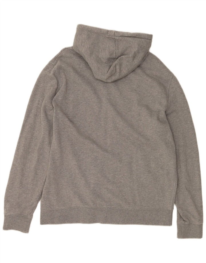 MARKS & SPENCER Felpa con cappuccio e zip da uomo XL in cotone grigio