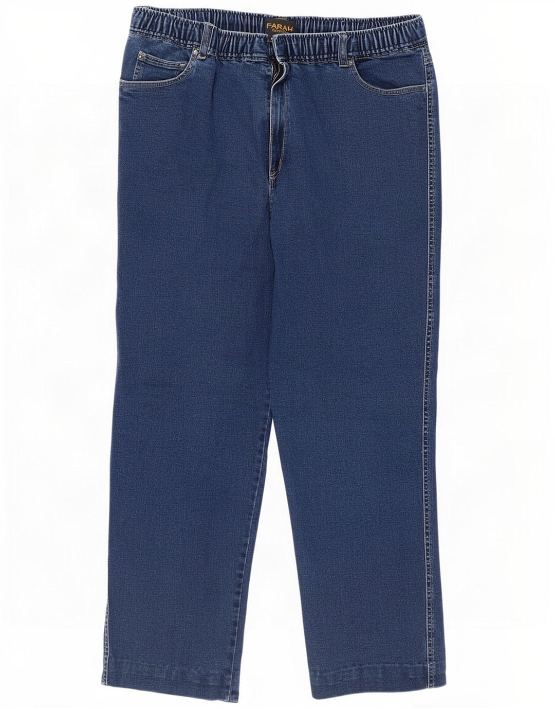Jeans dritti classici da donna Farah W36 L27 cotone blu
