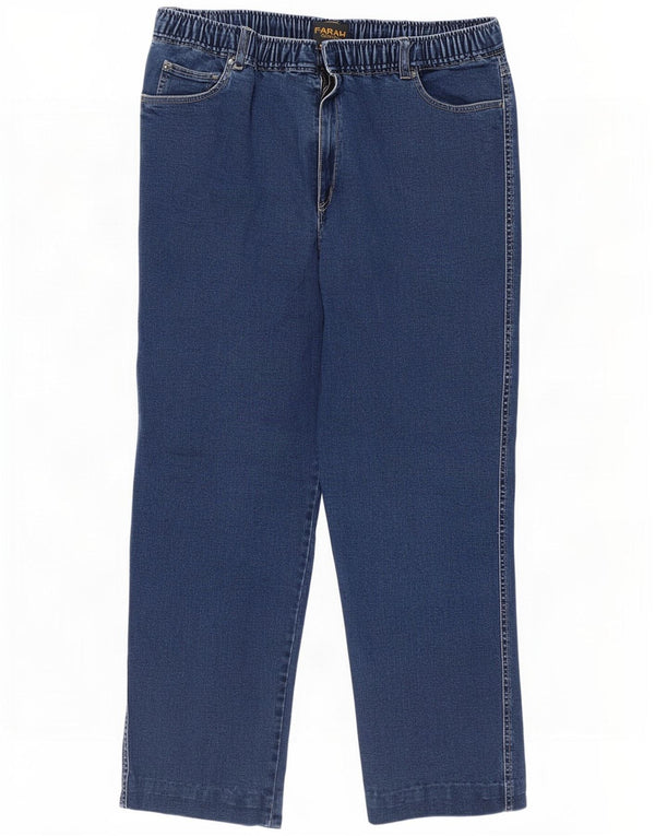 Jeans dritti classici da donna Farah W36 L27 cotone blu