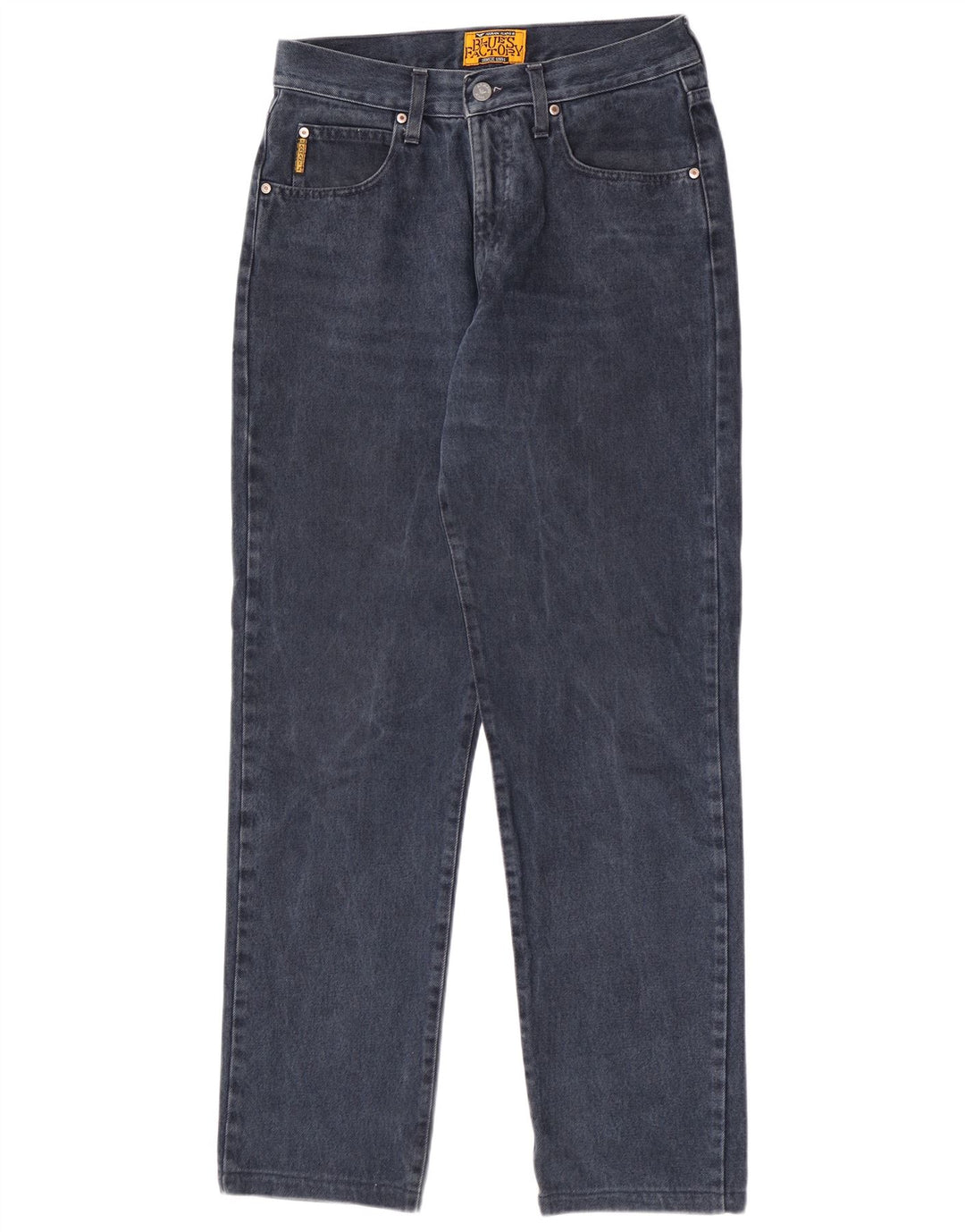 Jeans dritti da donna Armani W32 L32 cotone blu navy