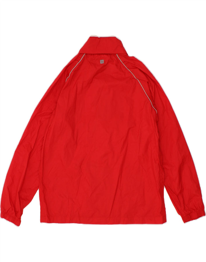 MOUNTAIN WAREHOUSE Boys Hooded Rain Jacket 12-13 Years Red Nylon Vintage Mountain Warehouse and Second-Hand Mountain Warehouse from Messina Hembry 