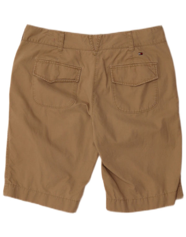 Pantaloncini chino da donna Tommy Hilfiger US 8 medi W30 cotone beige