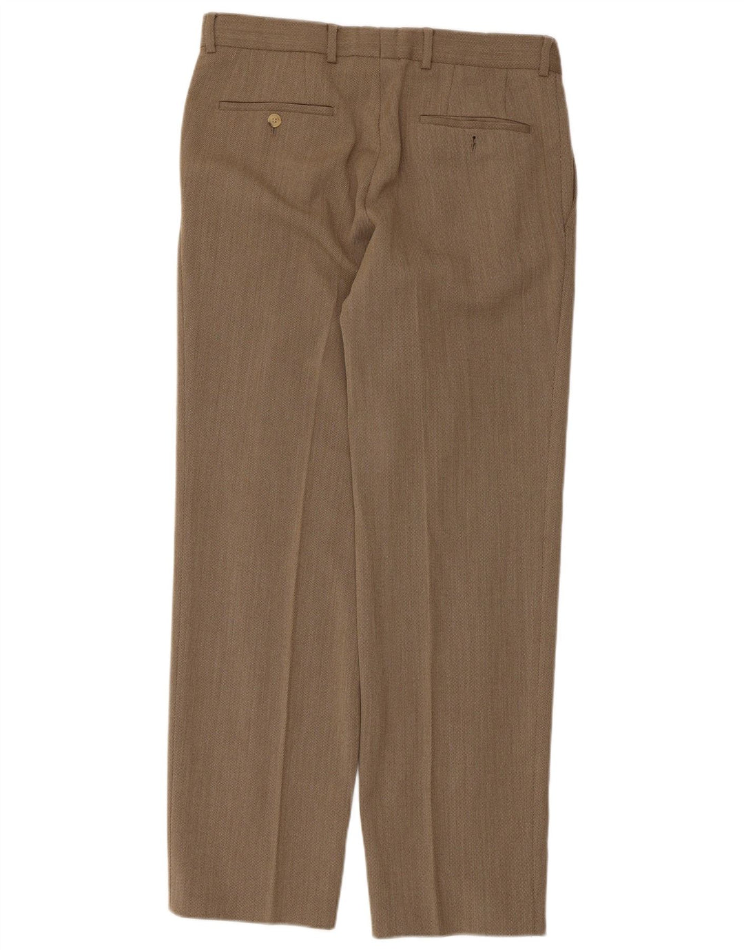 Pantaloni da abito dritti da uomo Hugo Boss IT 48 medio W34 L30 Marrone