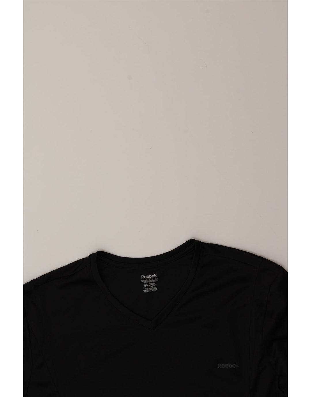 REEBOK Womens Top Long Sleeve UK 20/22 XL Black Polyester Vintage Reebok and Second-Hand Reebok from Messina Hembry 