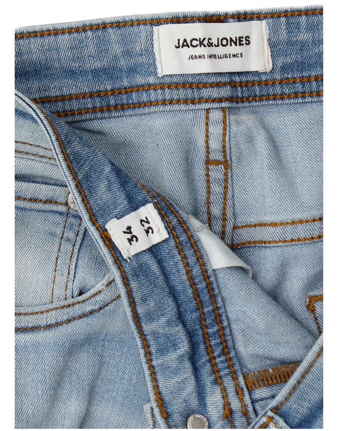 Jeans slim da uomo Jack & Jones W34 L30 cotone blu