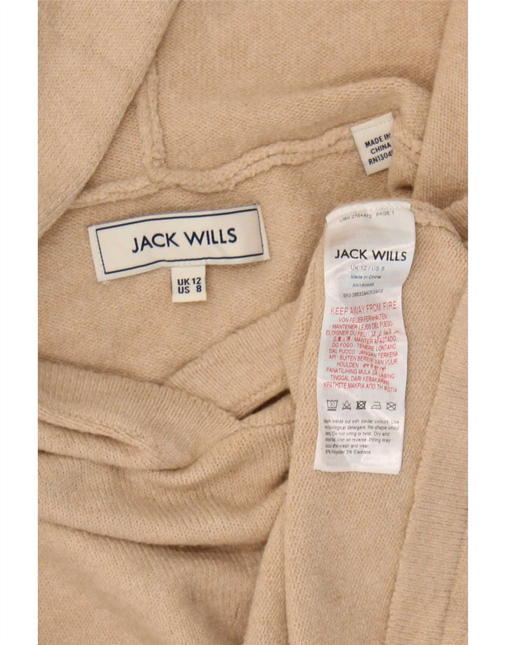 Maglione oversize con cappuccio da donna Jack Wills UK 12 Beige medio