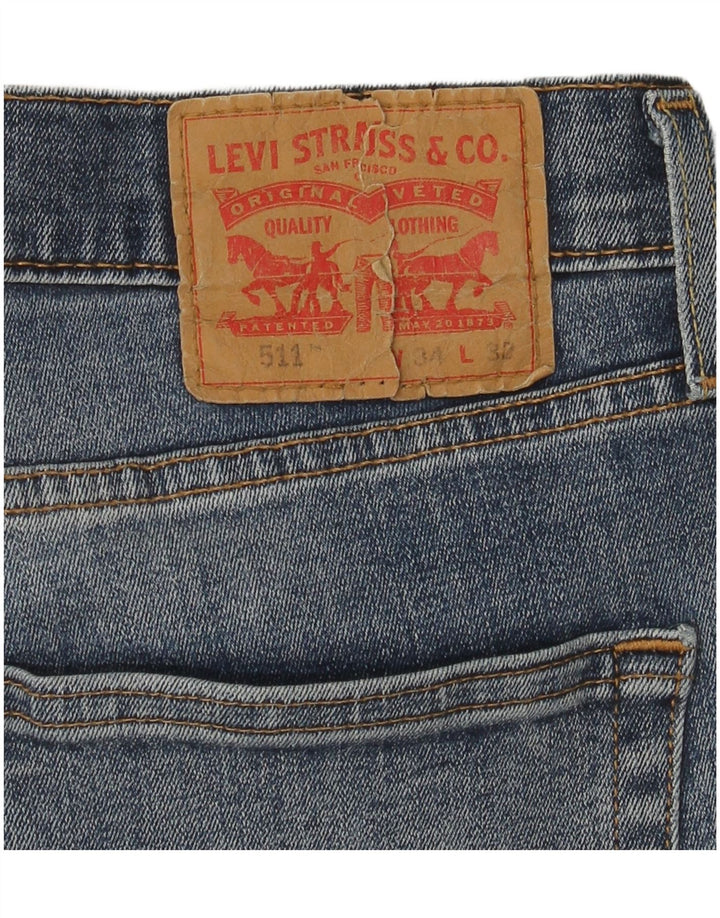 Jeans Levi's Uomo 511 Slim W34 L32 Cotone Blu