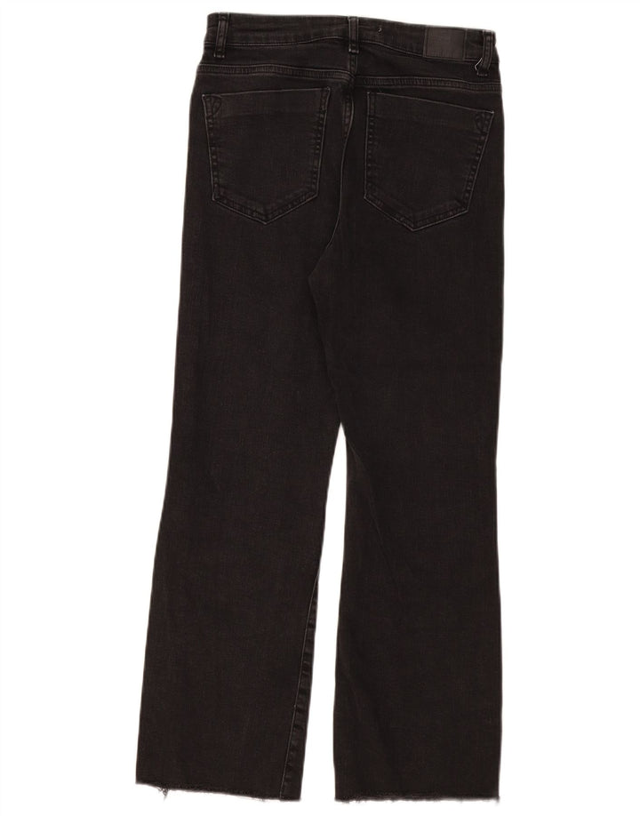 Jeans dritti da donna Zara EU 38 piccoli W28 L26 neri
